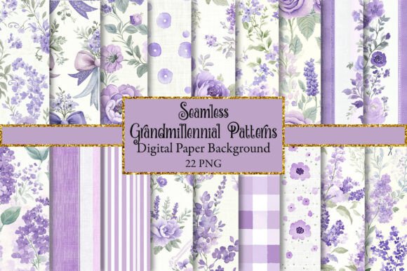 Download Grandmillennial Seamless Patterns - Seamless patterns Collection