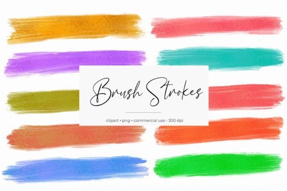 Download Metallic Brush Strokes - Metallic brush Collection