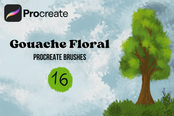 Download Gouache Floral Procreate Brushes - Premium Bundle