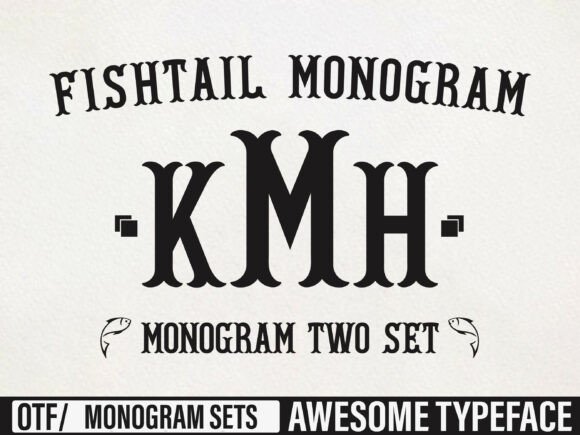 Download Fishtail Monogram - Premium Resources