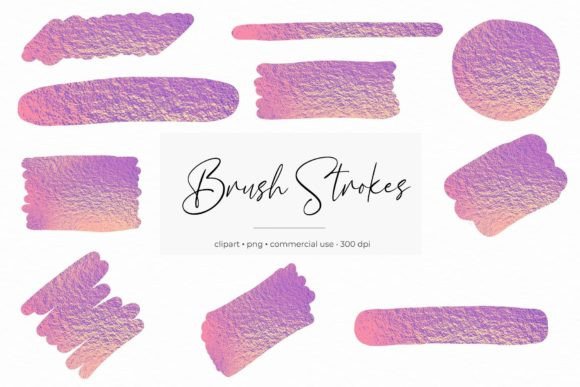 Download Metallic Brush Strokes Clipart - Metallic brush Collection